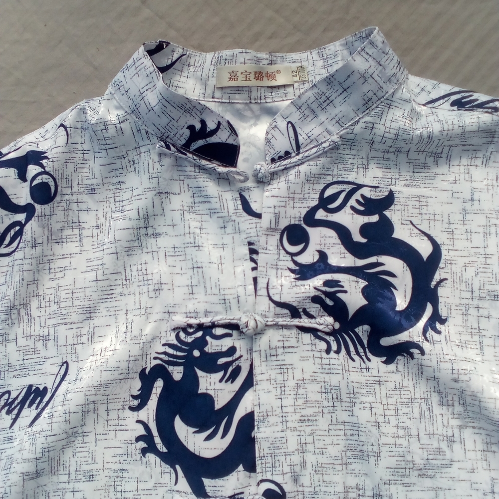 Chinese silk dress shirt